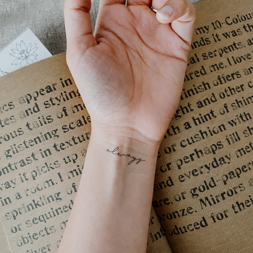 Another word tattoo : r/agedtattoos