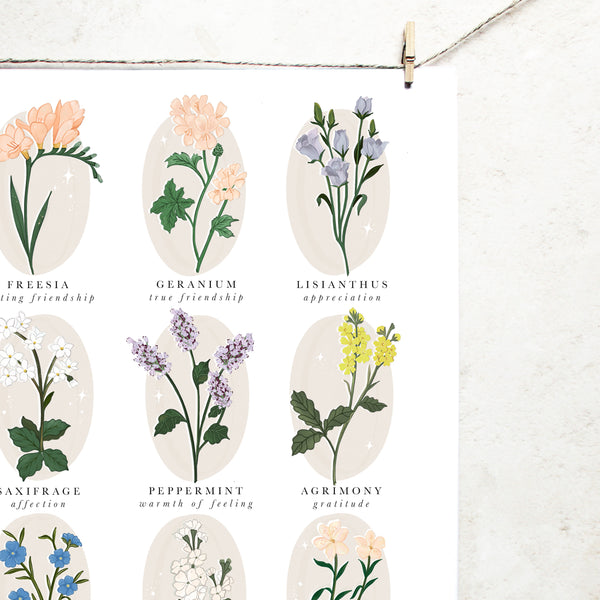 Flowers of Friendship - Print