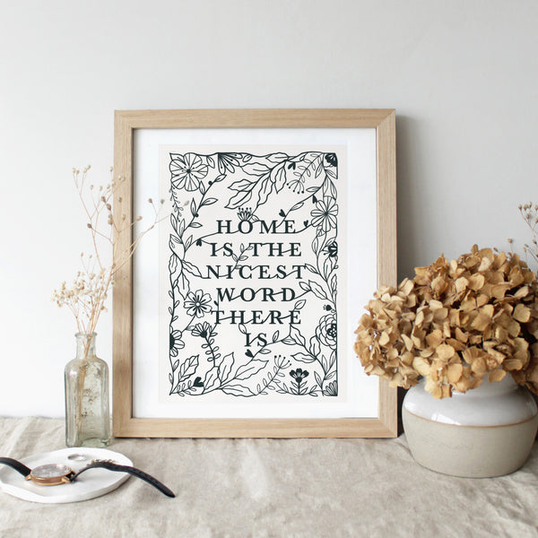 Home is the Nicest Word there Is - Print