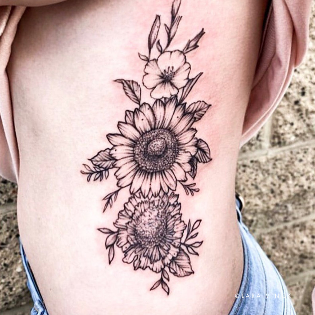 Exquisite Black and Grey Floral Tattoos by Vanessa Dong | Floral tattoo  sleeve, Marquesan tattoos, Elbow tattoos