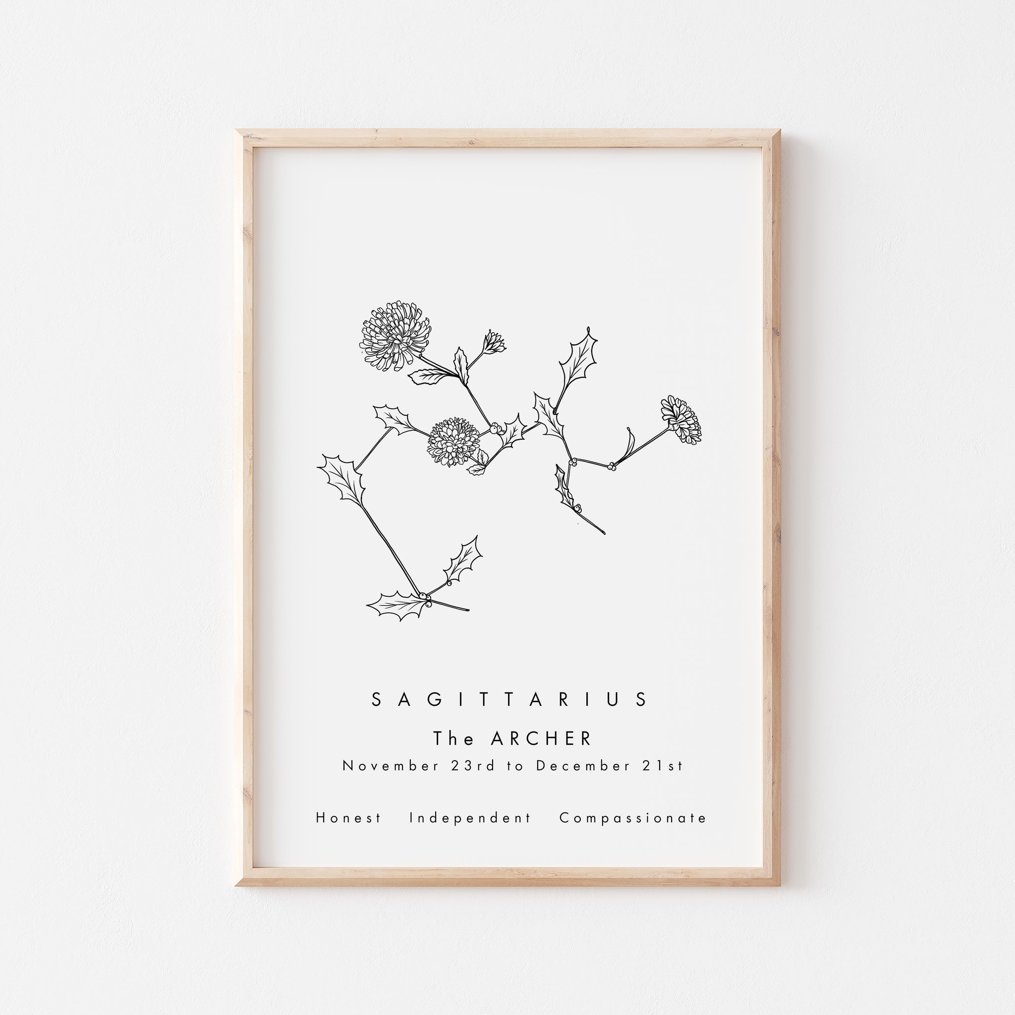 sagittarius birthstone and flower